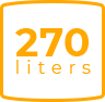 270 liters icon