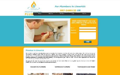 Professional Plumbing Solutions website screenshot 2016